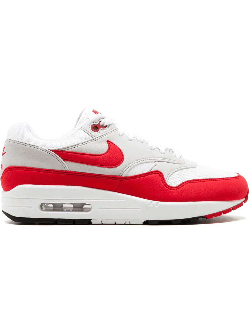 NIKE AIR MAX 1 ANNIVERSARY "WHITE/UNIVERSITY RED" SNEAKERS