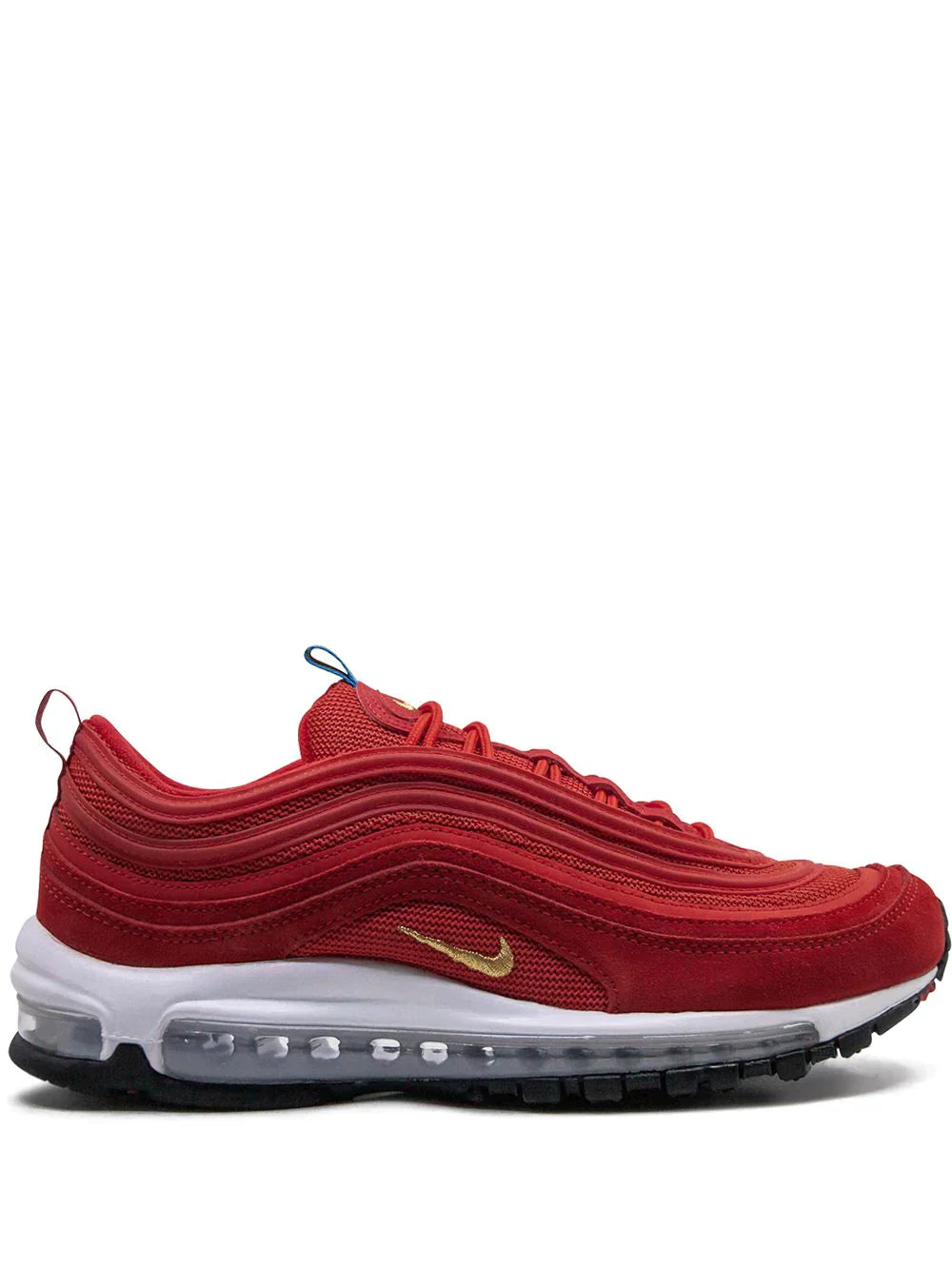 NIKE AIR MAX 97 "RED & METALLIC" SNEAKERS