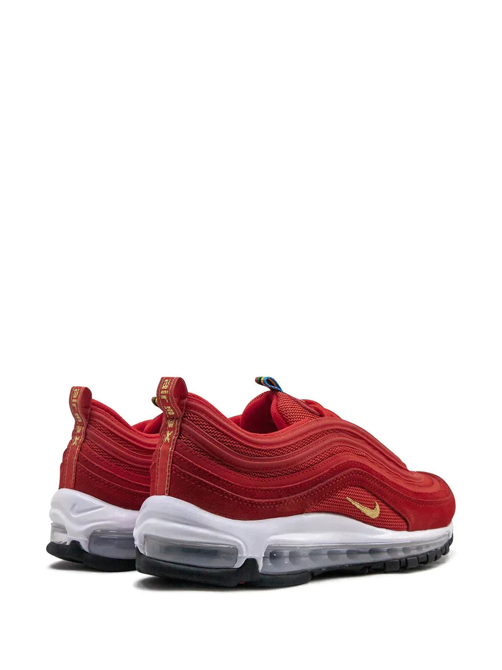 NIKE AIR MAX 97 "RED & METALLIC" SNEAKERS