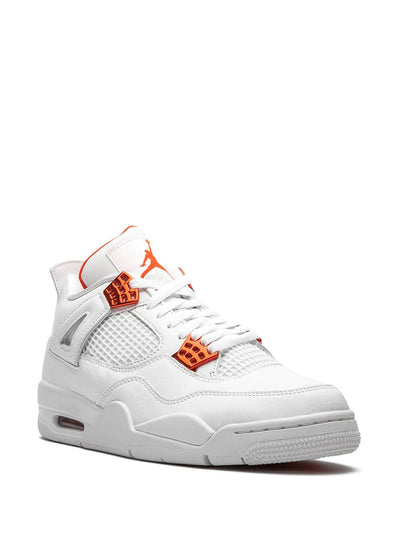 JORDAN AIR JORDAN RETRO 4 "METALLIC ORANGE" SNEAKERS