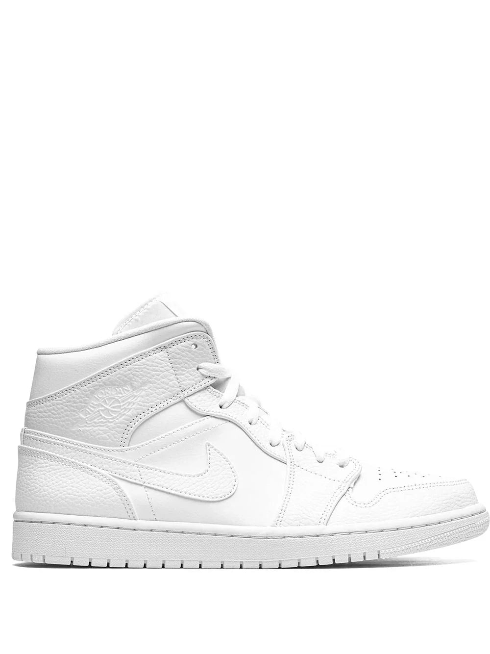 NIKE AIR JORDAN 1 MID "TRIPLE WHITE" SNEAKERS