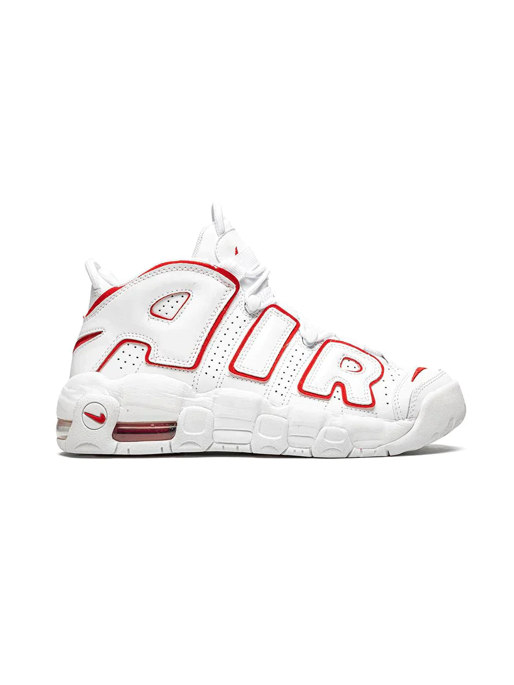 NIKE KIDS AIR MORE UPTEMPO "WHITE/VARSITY RED" SNEAKERS