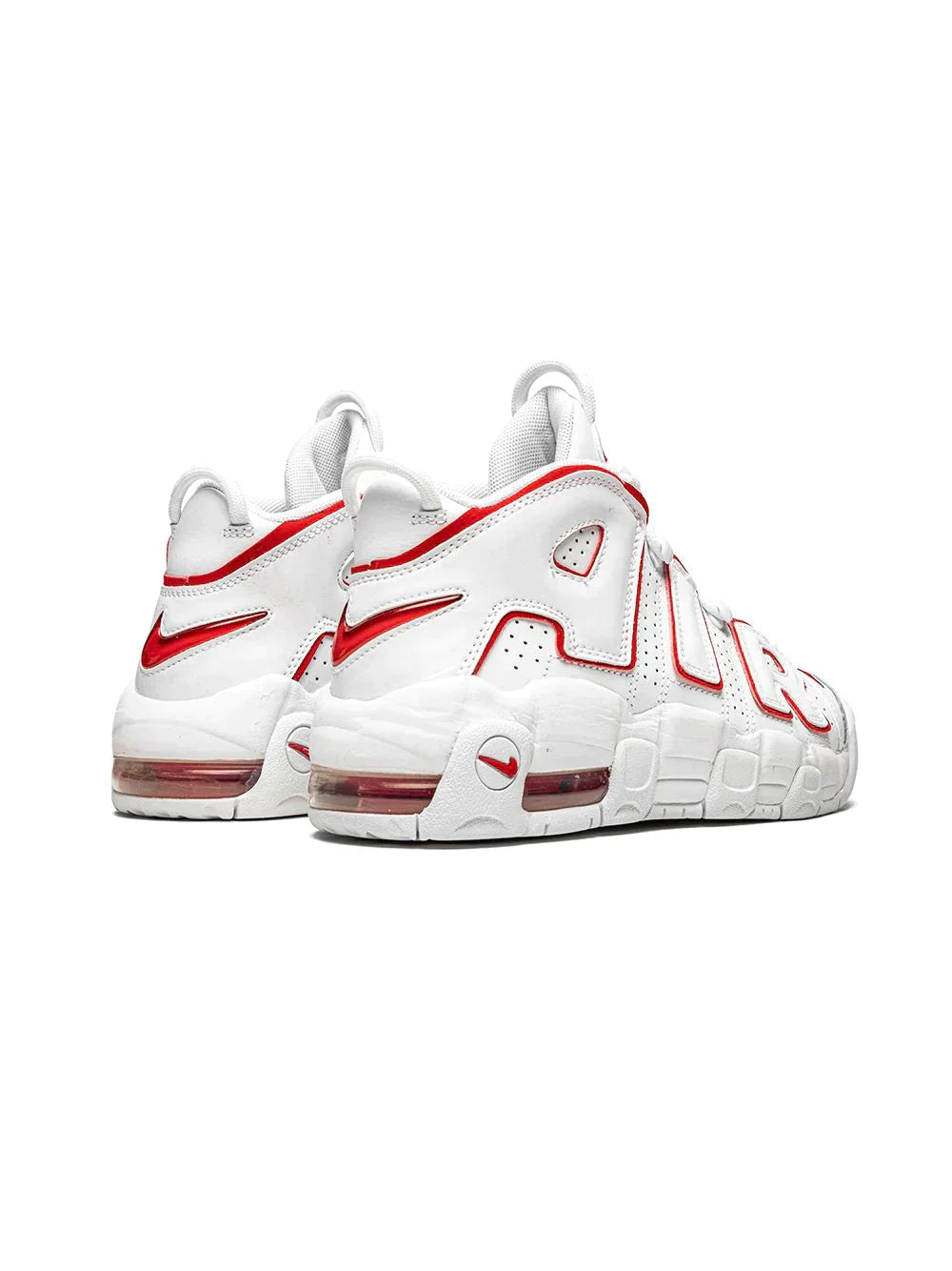 NIKE KIDS AIR MORE UPTEMPO "WHITE/VARSITY RED" SNEAKERS