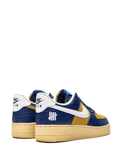 NIKE X UNDEFEATED AIR FORCE 1 LOW "BLUE CROC" SNEAKERS