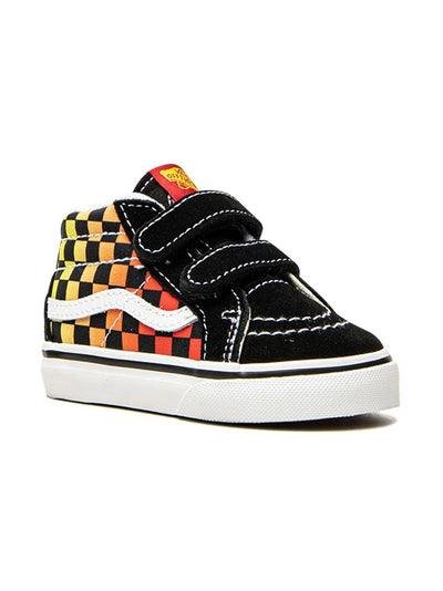 VANS KIDS SK8 MID REISSUE V "FLAME LOGO REPEAT" SNEAKERS