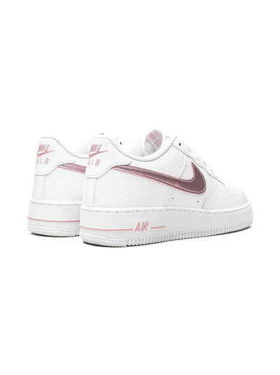 NIKE KIDS AIR FORCE 1 "WHITE/PINK GLAZE" SNEAKERS