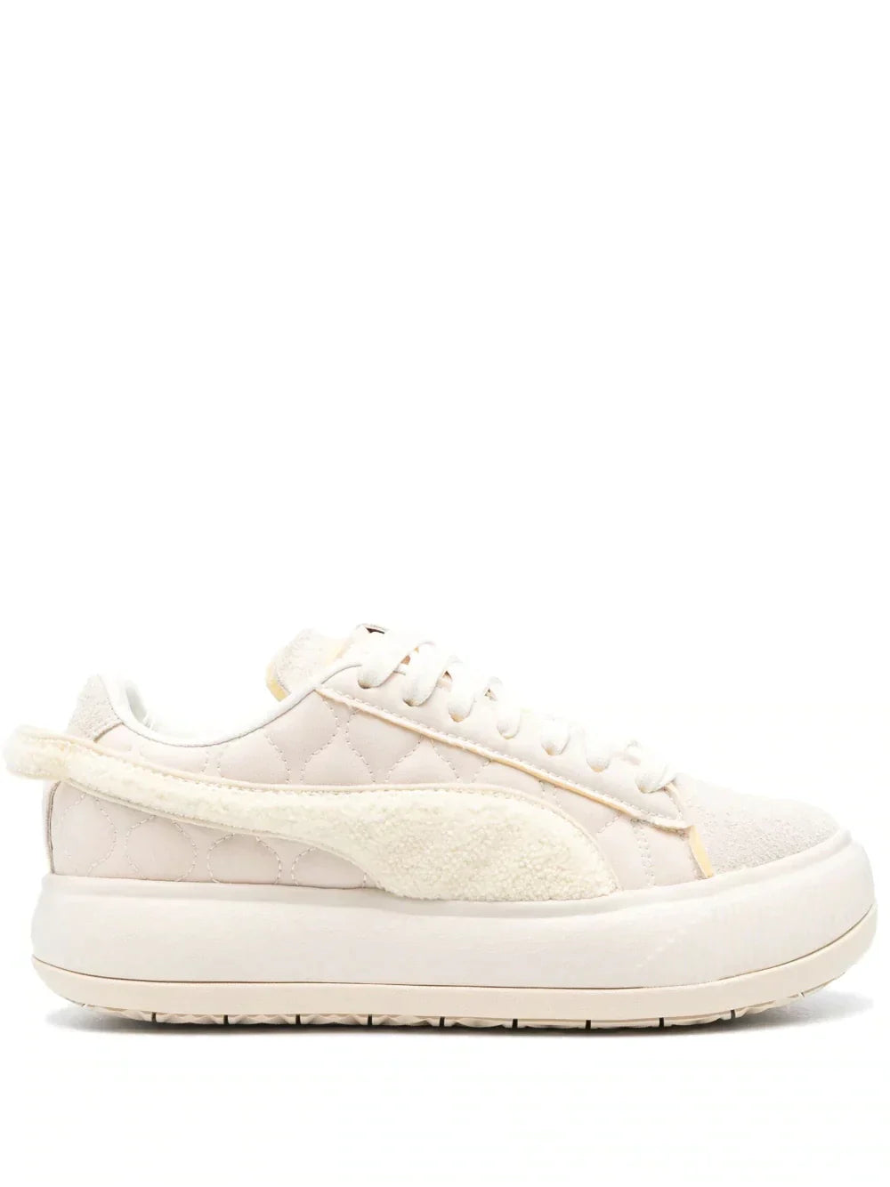 PUMA FLEECE-TEXTURE PANELLED SNEAKERS