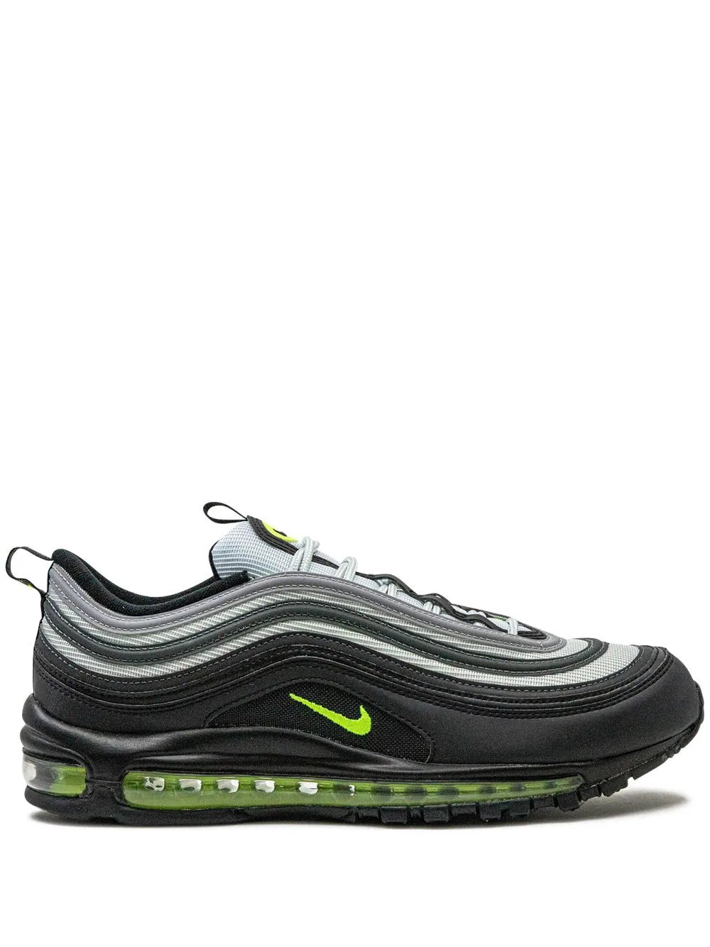 NIKE AIR MAX 97 "PURE PLATINUM & VOLT GREEN" SNEAKERS